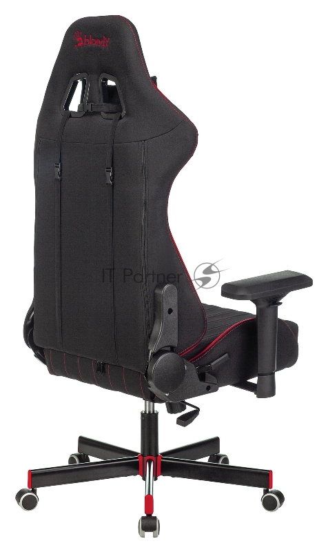 Кресло игровое A4Tech Bloody GC-950 черный/красный текстиль/эко.кожа крестовина металл