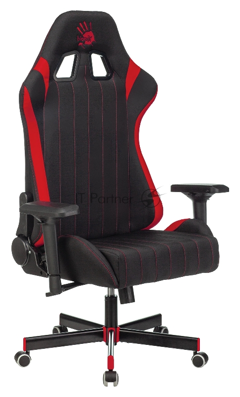 Кресло игровое A4Tech Bloody GC-950 черный/красный текстиль/эко.кожа крестовина металл