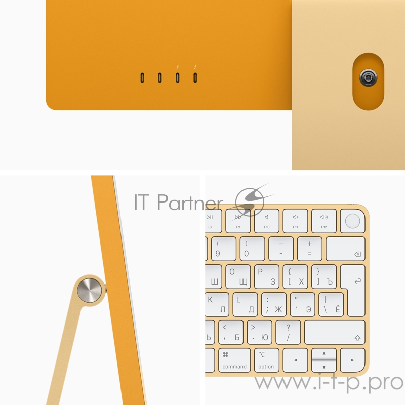 Моноблок Apple 24-inch iMac with Retina 4.5K display: Apple M1 chip with 8-core CPU and 8-core GPU/8GB unified memory/512GB SSD - Yellow