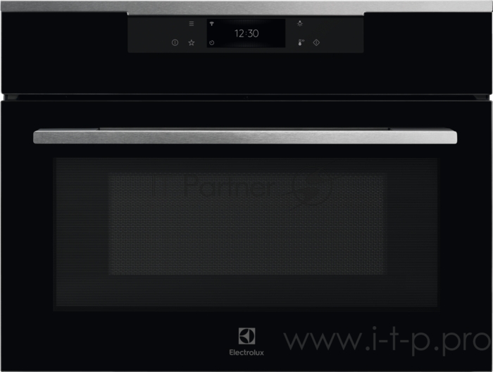 Встраиваемый духовой шкаф Electrolux CombiQuick FLEX 800 с функцией микроволн, основной цвет - нержавеющая сталь, сенсорное управление, цветной ЖК-дисплей, электронное регулирование времени и температуры, будильник, таймер отключения, отложенный ста