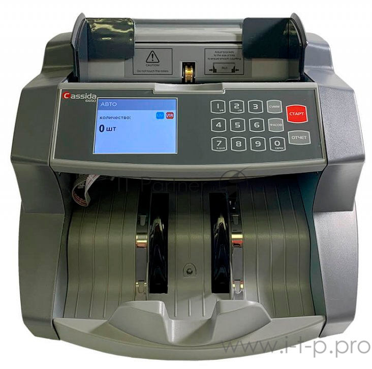 Счетчик банкнот Cassida 6650 LCD I/IR мультивалюта