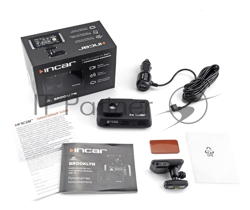 Видеорегистратор с радар-детектором Incar SDR-170 GPS черный