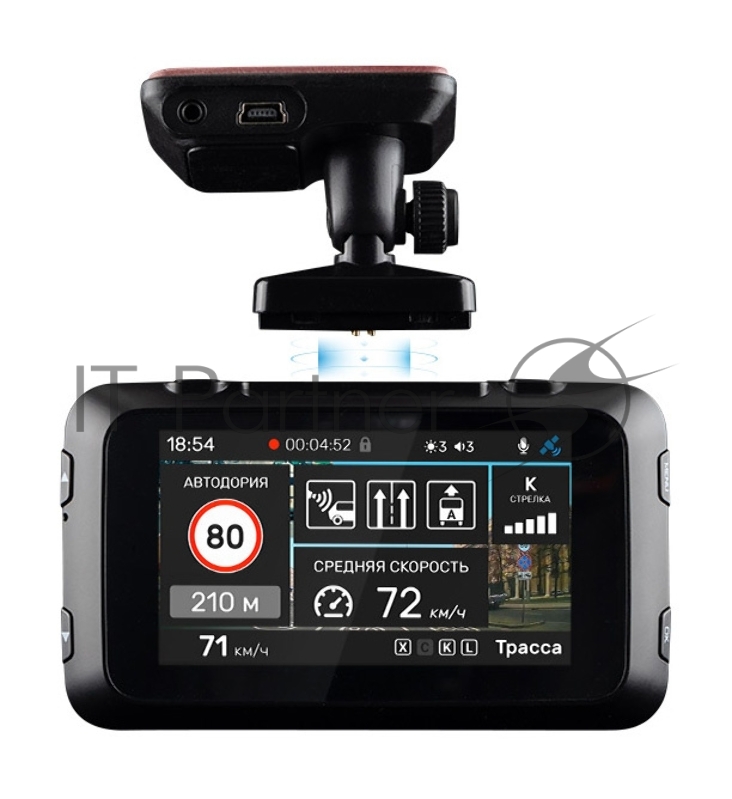 Видеорегистратор с радар-детектором Incar SDR-170 GPS черный