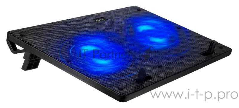 Подставка для ноутбука Digma D-NCP156-2 15.6360x260x27мм 2xUSB 2x 120ммFAN 650г черный