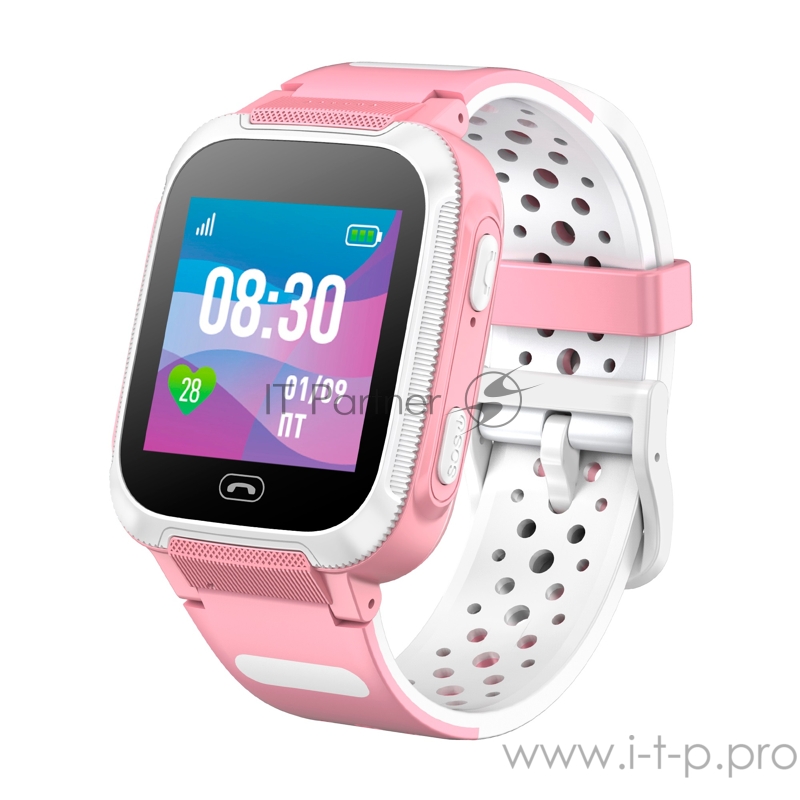 Смарт-часы Jet Kid Friend 40мм 1.44 TFT розовый/белый (FRIEND PINK+WHITE)