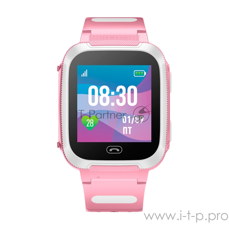 Смарт-часы Jet Kid Friend 40мм 1.44 TFT розовый/белый (FRIEND PINK+WHITE)