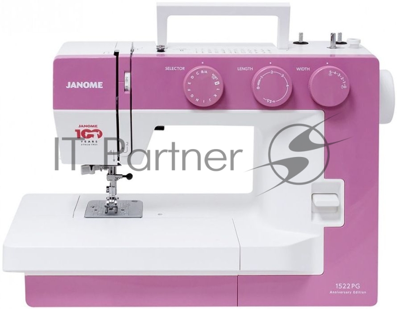 Швейная машина Janome 1522PG 25 операции, петля автомат, верт. челнок, нитевдеватель, мягкий чехол
