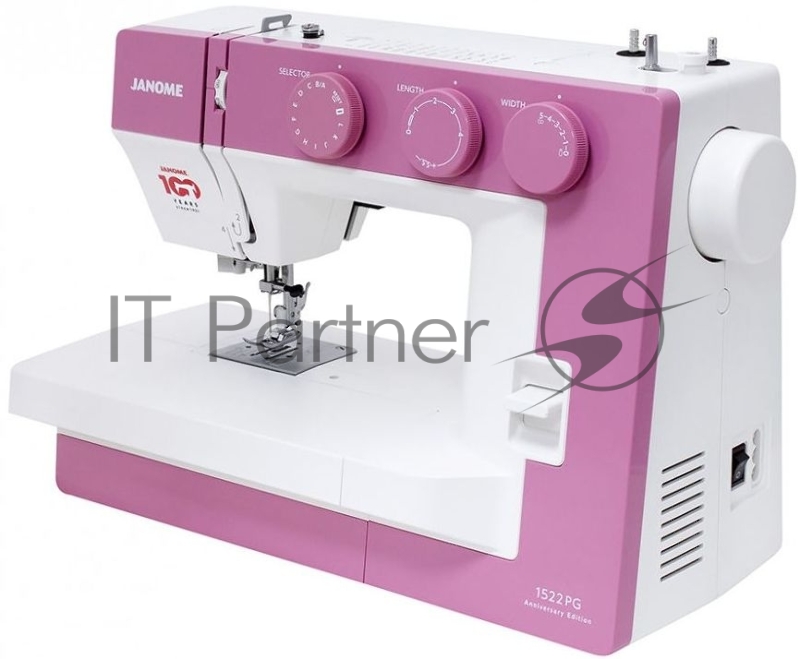 Швейная машина Janome 1522PG 25 операции, петля автомат, верт. челнок, нитевдеватель, мягкий чехол