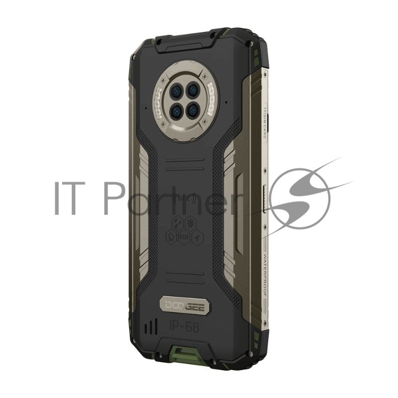 Смартфон Doogee S96 Pro Army Green, 6.22 720 x 1520 пикселей, 2.0GHz, 8 Core, 8GB RAM, 128GB, up to 256GB flash, 48 МП+20 МП+8 МП+2МП/16Mpix, 2 Sim, 2G, 3G, LTE, BT v5.0, Wi-Fi, NFC, GPS, Type-C, 6350 мА·ч, Android 10, 310г, 167 ммx81.4 ммx15,5 мм