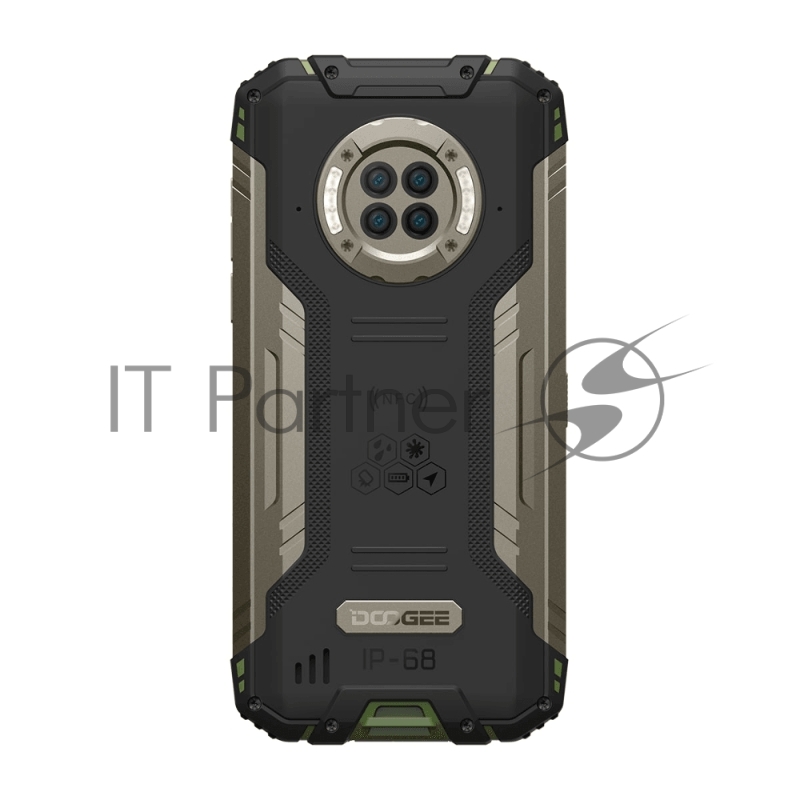 Смартфон Doogee S96 Pro Army Green, 6.22 720 x 1520 пикселей, 2.0GHz, 8 Core, 8GB RAM, 128GB, up to 256GB flash, 48 МП+20 МП+8 МП+2МП/16Mpix, 2 Sim, 2G, 3G, LTE, BT v5.0, Wi-Fi, NFC, GPS, Type-C, 6350 мА·ч, Android 10, 310г, 167 ммx81.4 ммx15,5 мм