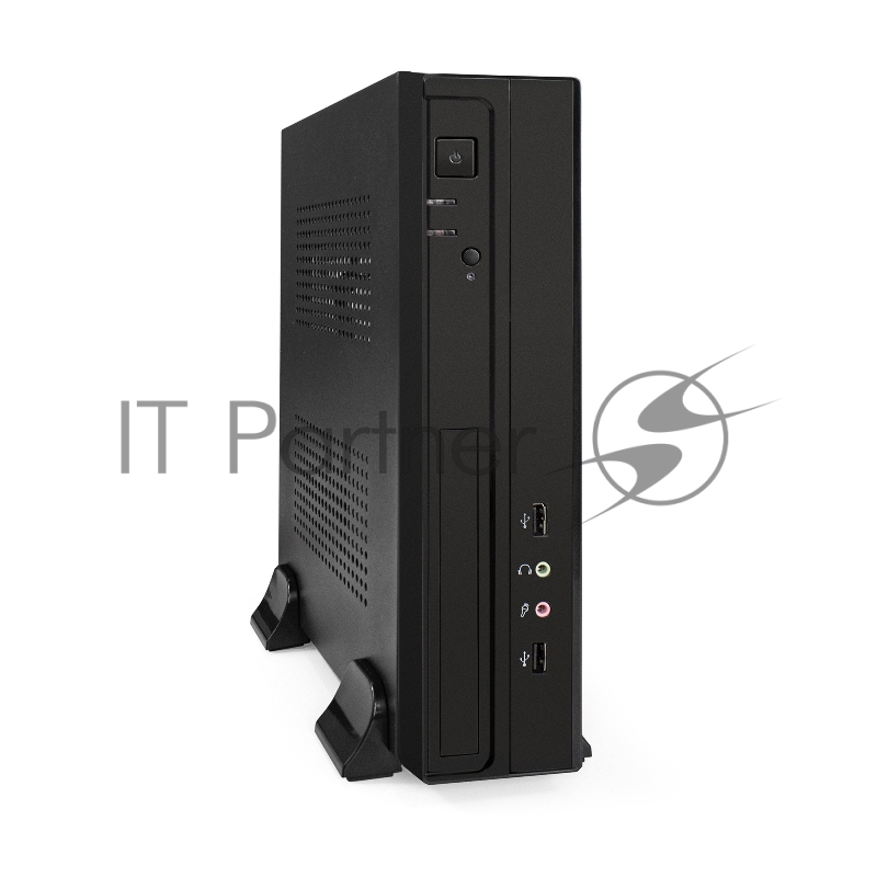 Корпус Desktop ExeGate FL-101 (mini-ITX, без БП, 2*USB, аудио, черный)