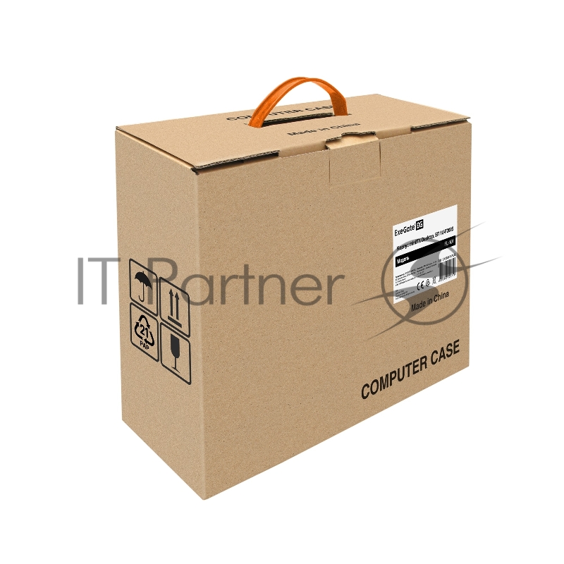 Корпус Desktop ExeGate FL-101 (mini-ITX, без БП, 2*USB, аудио, черный)