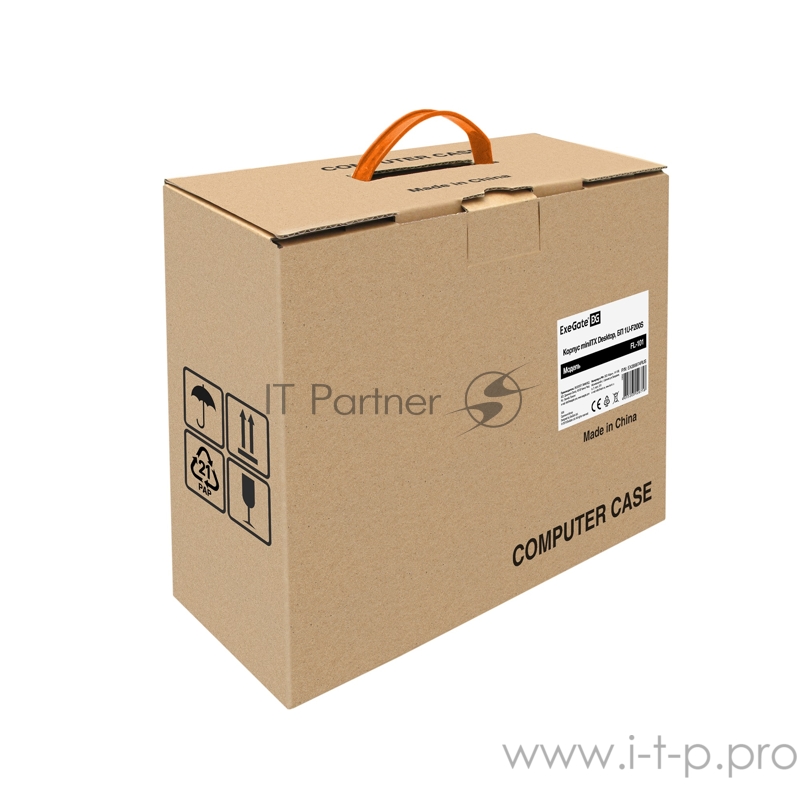 Корпус Desktop ExeGate FL-101-F300S (mini-ITX, БП 1U-F300S с вент. 4см, 2*USB, аудио, черный)