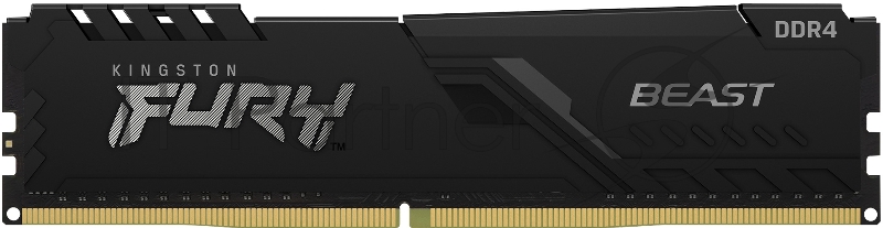 Оперативная память Kingston DRAM 32GB 3000MHz DDR4 CL16 DIMM FURY Beast Black EAN: 740617319972
