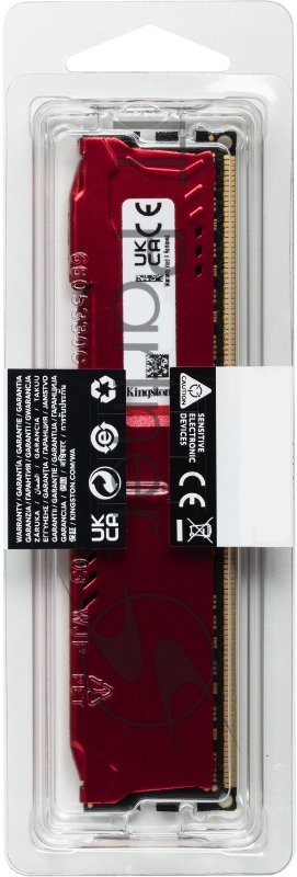 Оперативная память Kingston DRAM 4GB 1600MHz DDR3 CL10 DIMM FURY Beast Red EAN: 740617318159