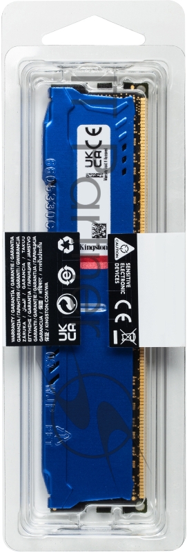 Оперативная память Kingston DRAM 8GB 1866MHz DDR3 CL10 DIMM FURY Beast Blue EAN: 740617318012
