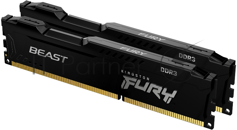 Оперативная память Kingston DRAM 8GB 1866MHz DDR3 CL10 DIMM (Kit of 2) FURY Beast Black EAN: 740617318043