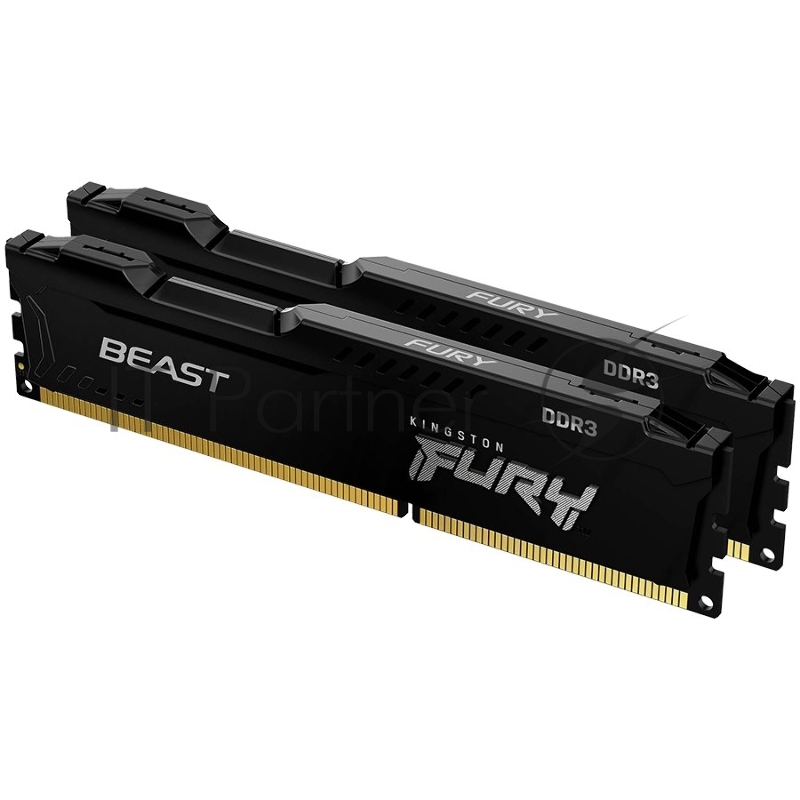 Оперативная память Kingston DRAM 8GB 1866MHz DDR3 CL10 DIMM (Kit of 2) FURY Beast Black EAN: 740617318043