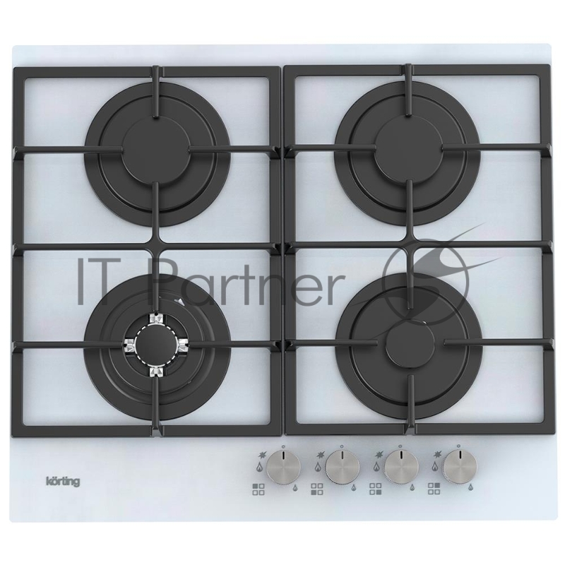 Газовая стеклянная варочная панель Korting HGG 6722 CTW