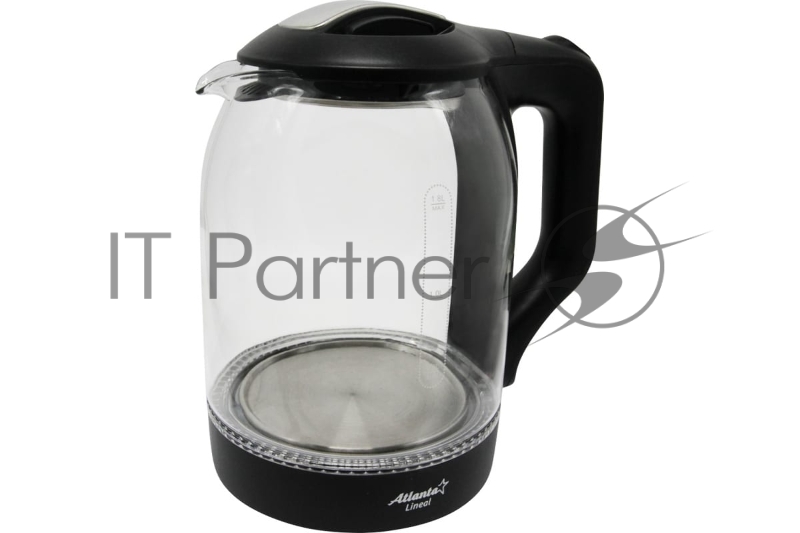 Чайник электрический ATLANTA ATH-2466 (black) стеклянный