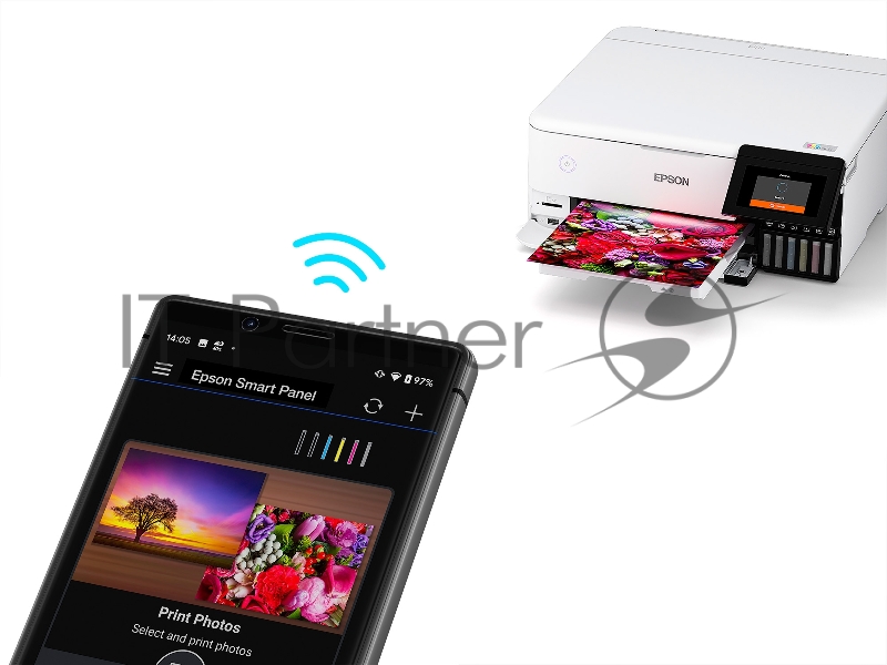 МФУ струйный Epson L8160 (C11CJ20404) A4 Duplex Net WiFi USB RJ-45 черно-белый