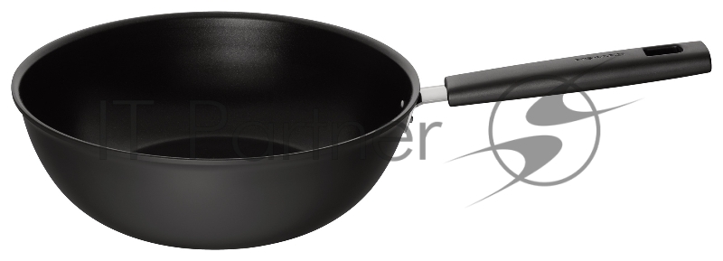 Сковорода ВОК (WOK) Fiskars Hard Face 1052233 круглая 28см ручка несъемная (без крышки) черный