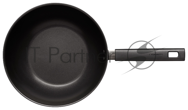 Сковорода ВОК (WOK) Fiskars Hard Face 1052233 круглая 28см ручка несъемная (без крышки) черный