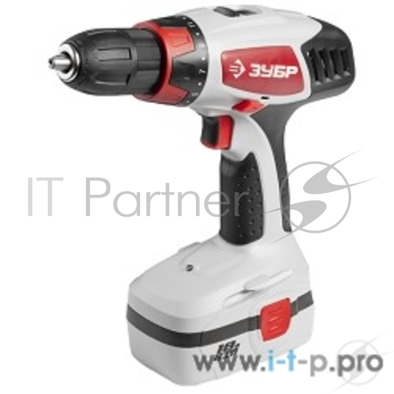 Дрель, Шуруповерт ЗУБР ЗДА-18-2 КИН Дрель-шуруповерт ЗДА-18-2 КИН {аккум, 10мм, 0-400/0-1150об/мин, 1.5А/ч, 18В, эл тормоз, доп аккум, кейс}