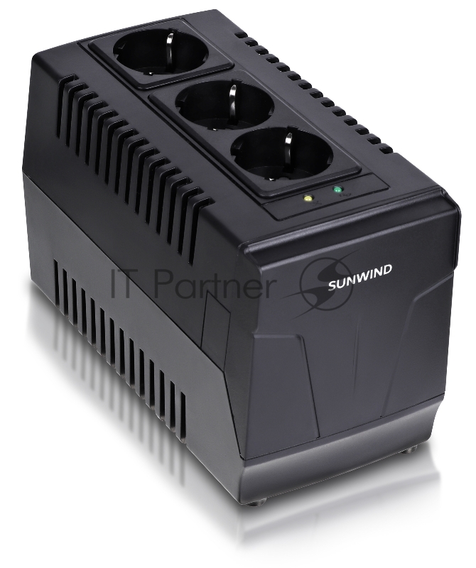 Стабилизатор напряжения SunWind AVR-1000 500Вт 1000ВА черный