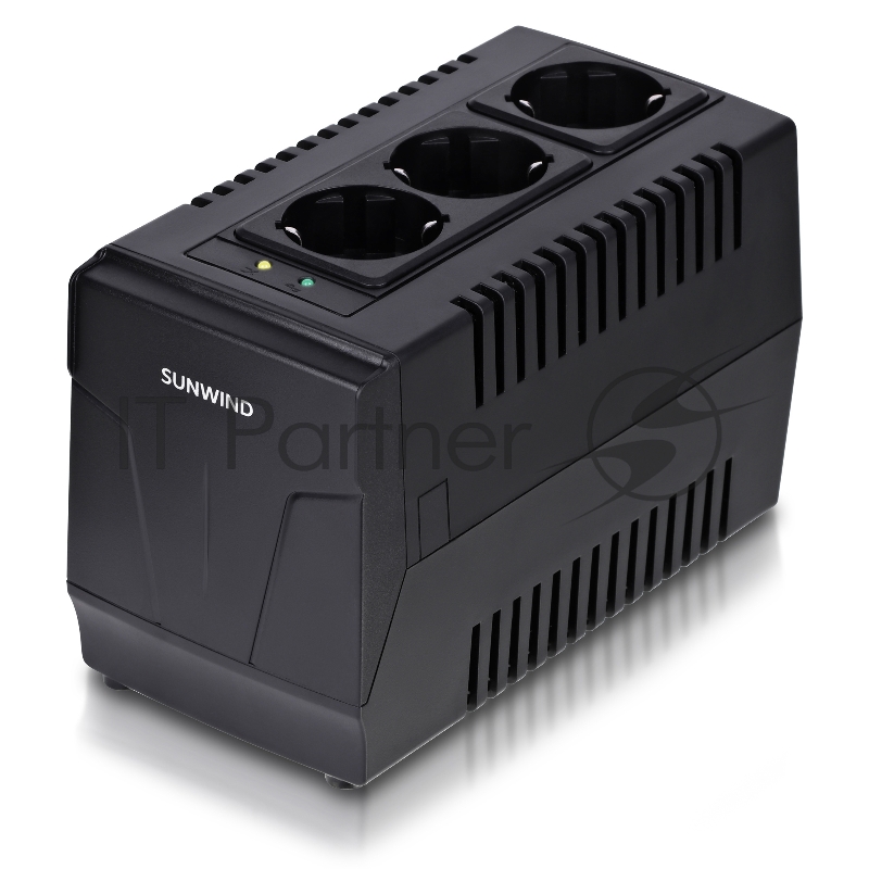Стабилизатор напряжения SunWind AVR-1500 750Вт 1500ВА черный