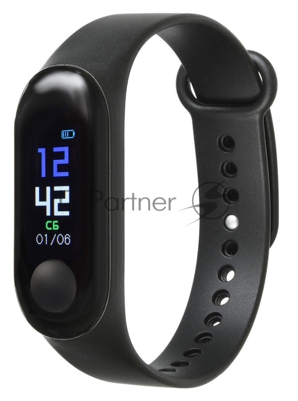 Смарт-браслет SunWind SB10 TFT корп.:черный рем.:черный (SB10B)