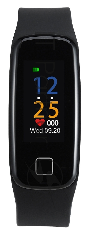 Смарт-браслет SunWind SB15 TFT корп.:черный рем.:черный (SB15B)