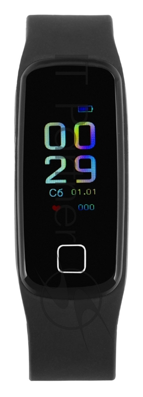 Смарт-браслет SunWind SB15 TFT корп.:черный рем.:черный (SB15B)