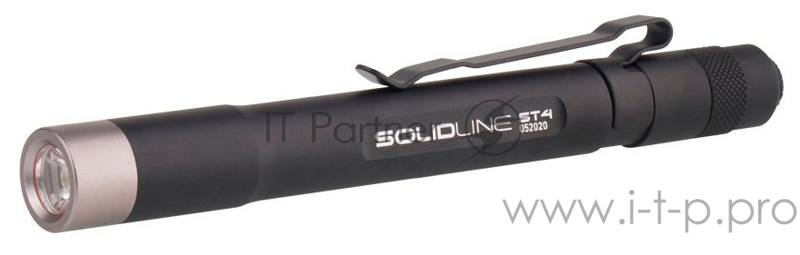 Фонарь ручной Led Lenser Solidline ST4 черный лам.:светодиод. AAAx2 (502209)