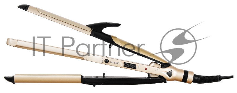 Выпрямитель Starwind SHC 7075 55Вт черный/шампань (макс.темп.:200С)