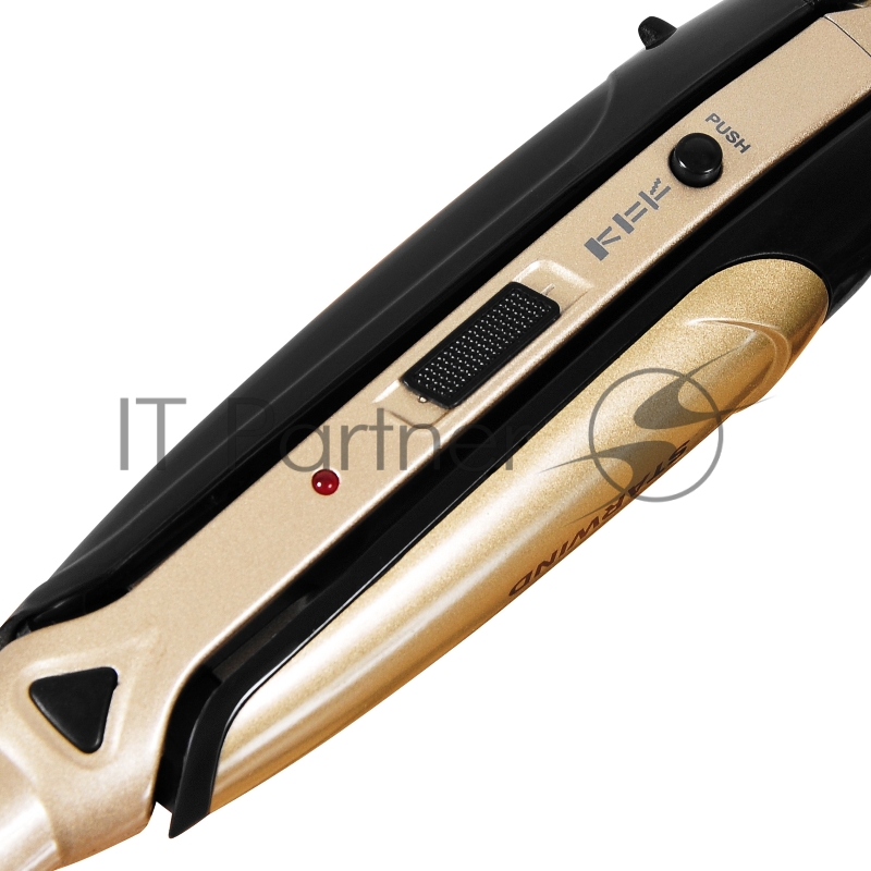 Выпрямитель Starwind SHC 7075 55Вт черный/шампань (макс.темп.:200С)