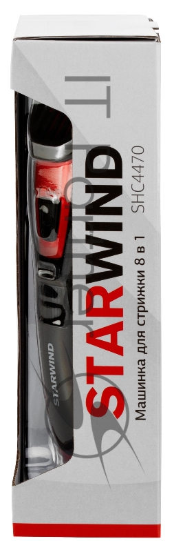Машинка для стрижки Starwind SHC 4470 красный 3Вт (насадок в компл:2шт)