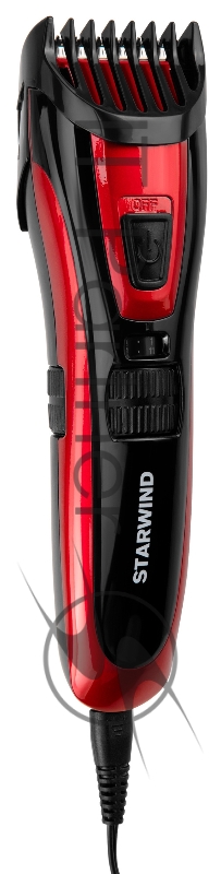 Машинка для стрижки Starwind SHC 4470 красный 3Вт (насадок в компл:2шт)