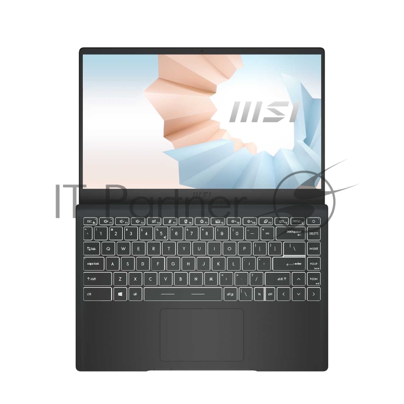 Ноутбук MSI Modern 14 B11MOU-452RU TigerLake i5-1135G7/8GB/512GB SSD/noODD/14 FHD,60Hz IPS/Iris Xe Graphics/WiFi+BT/Win10/Carbon Grey