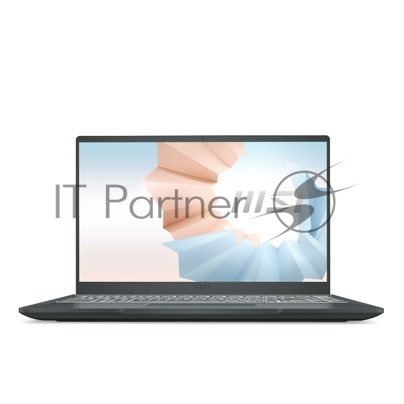 Ноутбук MSI Modern 14 B11MOU-452RU TigerLake i5-1135G7/8GB/512GB SSD/noODD/14 FHD,60Hz IPS/Iris Xe Graphics/WiFi+BT/Win10/Carbon Grey