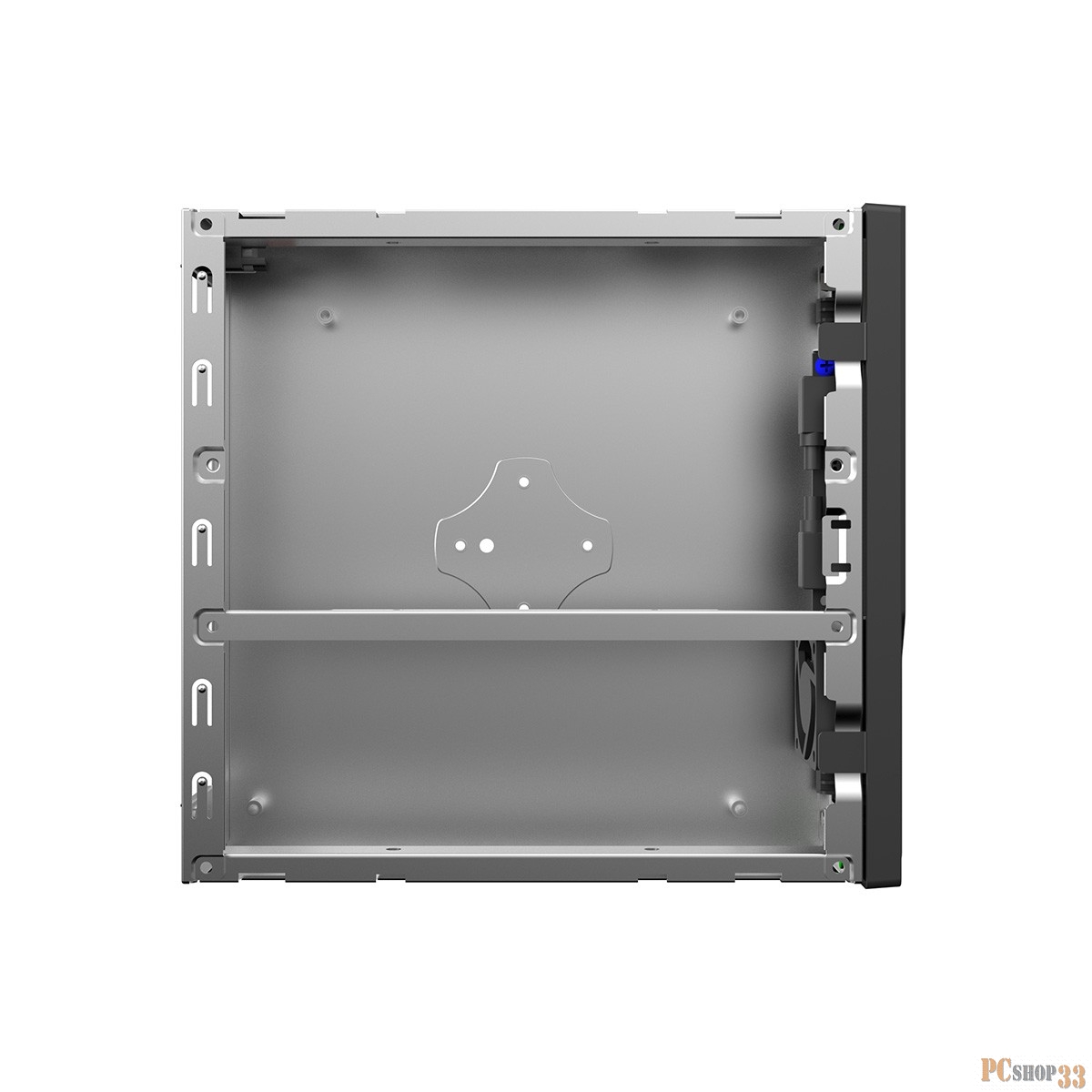 Корпус Foxline FL-103-AD065-DC Case Foxline mITX 65W ext., DC-converter, 2xUSB2.0, 1x40mmFan, Black, VESA, powercord