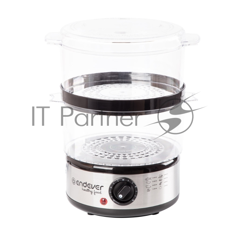 Пароварка Endever Vita-165, черный/стальной