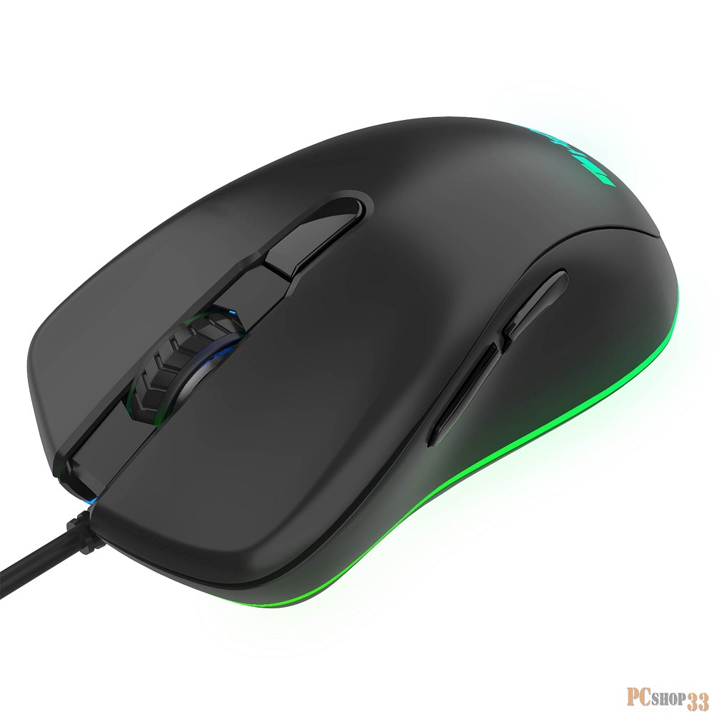 Мышь игровая HIPER COBRA (GMUS-4000) Black USB {6400 dpi, 6 кнопок, USB кабель 1.8м, черный}