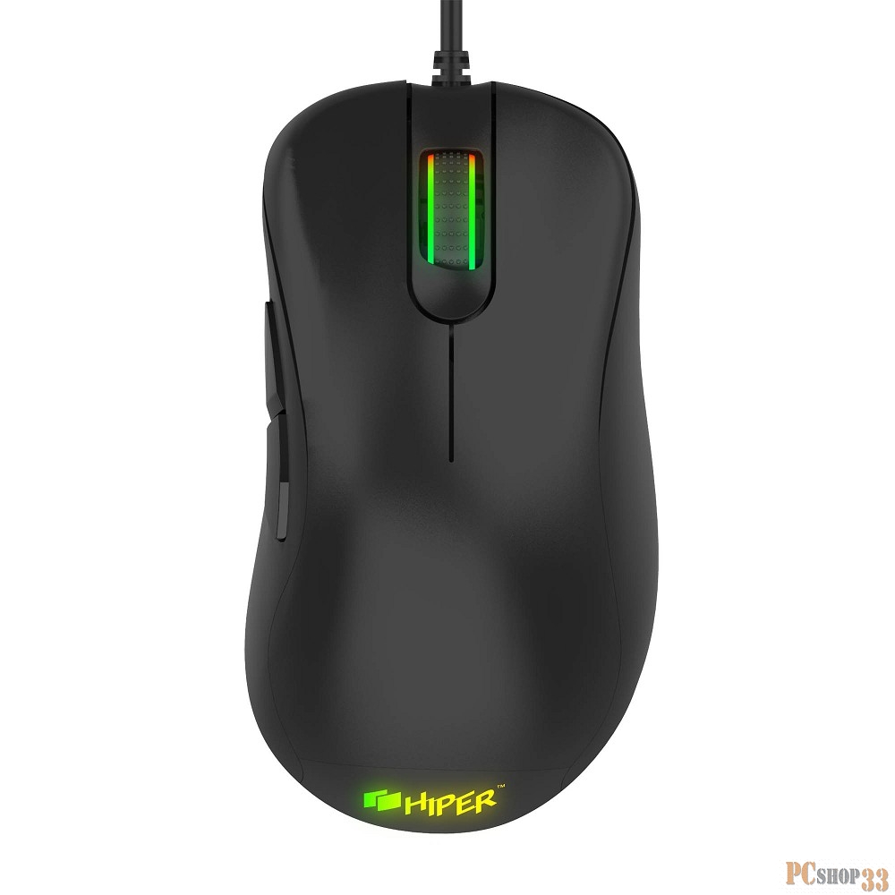Мышь игровая HIPER STALKER (GMUS-1000) Black USB {6000 dpi, 7 кнопок, USB кабель 1.8м, черный}