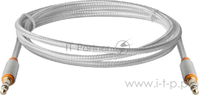 Кабель Defender Аудио-кабель JACK01-03 Белый JACK M- JACK M, 1,2м (87513)