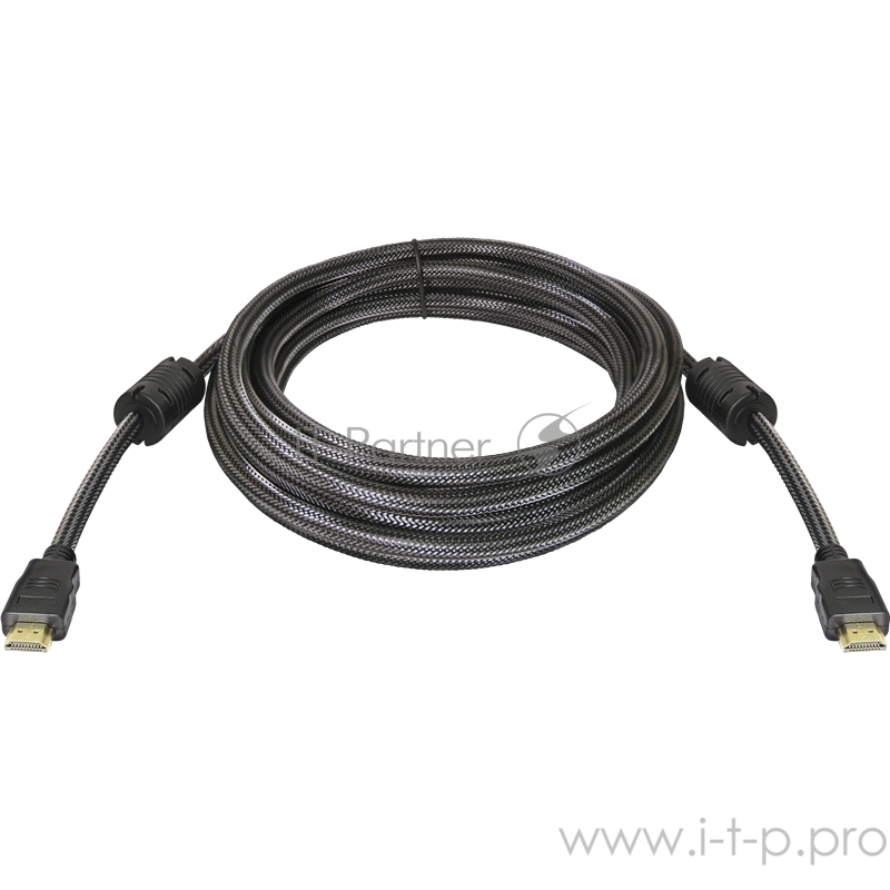Кабель Defender Цифровой кабель HDMI-17PRO HDMI M-M, ver1.4, 5м (87460)