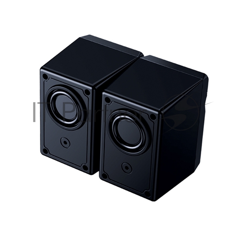 Колонки 2.0 Qumo Rage AS005, 10 ВТ, объемное звучание, синяя подсветка (отключаемая), USB+Jack 3,5мм