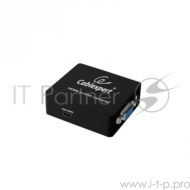 Переходник Gembird-Cablexpert Конвертер HDMI-VGA, t DSC-HDMI-VGA-001, HD19FxHD15F (DSC-HDMI-VGA-001)