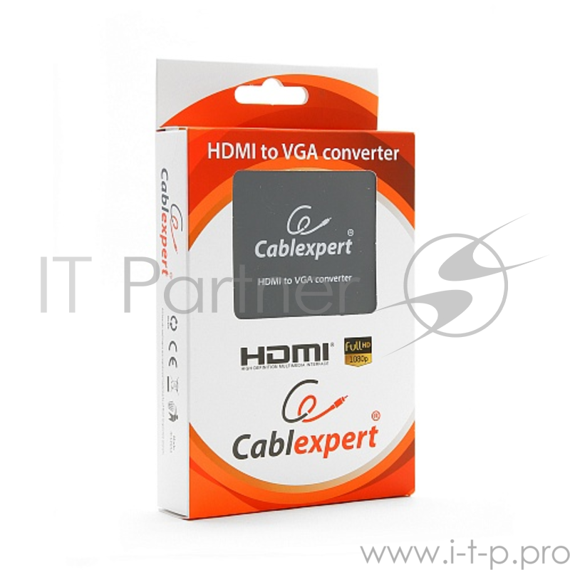 Переходник Gembird-Cablexpert Конвертер HDMI-VGA, t DSC-HDMI-VGA-001, HD19FxHD15F (DSC-HDMI-VGA-001)