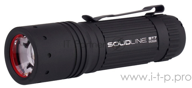 Фонарь ручной Led Lenser Solidline ST7 черный лам.:светодиод. AAAx3 (502213)